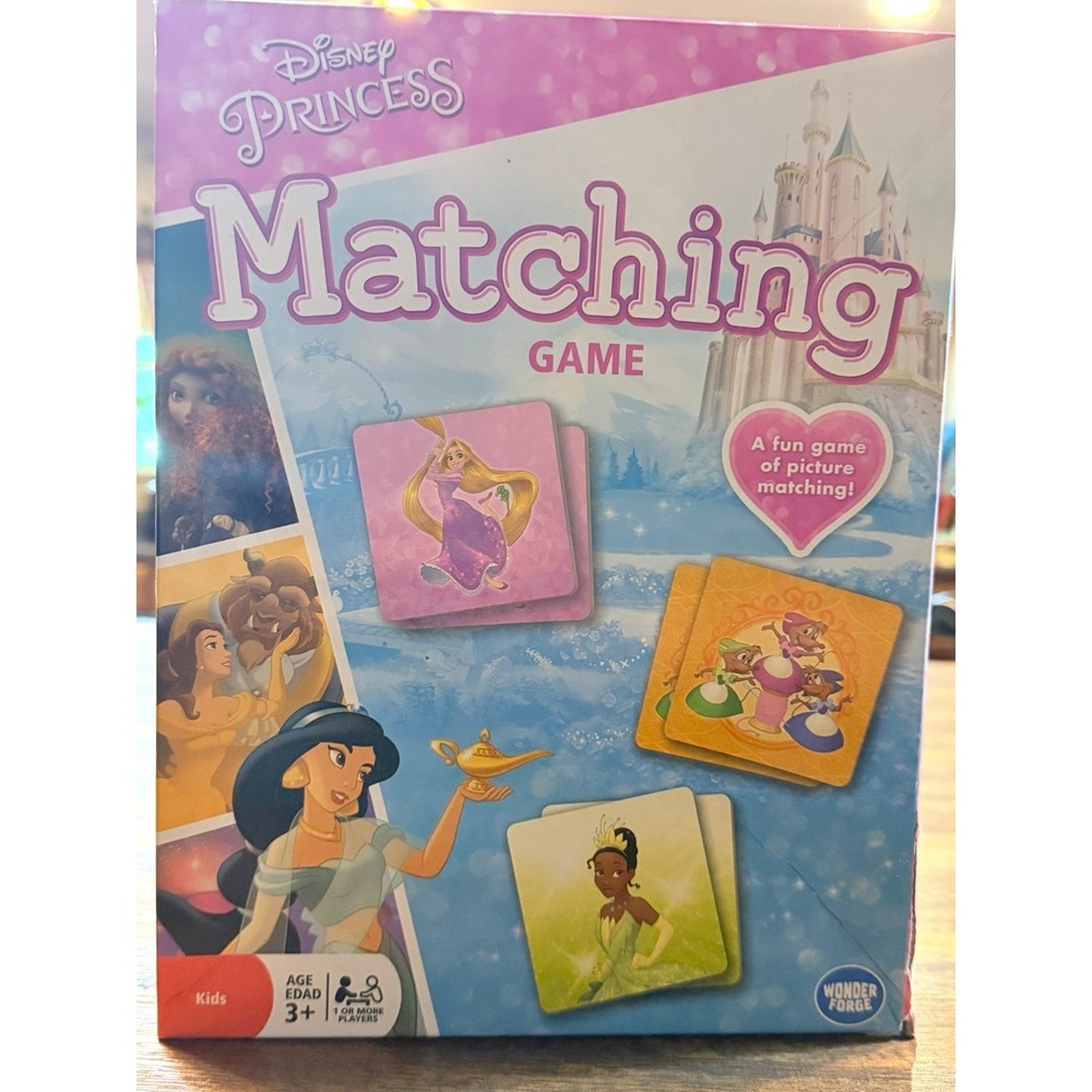 Disney Princess Matching game. Kids 3+. Picture matching.  All there.